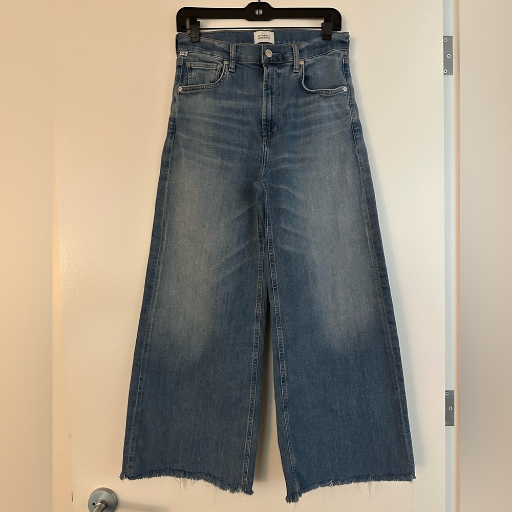 Citizens Of Humanity Wide Leg Crop Jeans